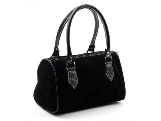 Made in Italy Wildleder-Handtasche Damentasche
