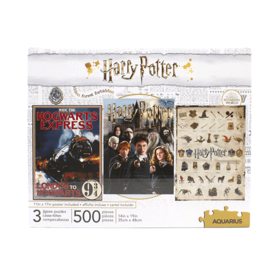 HARRY POTTER - Hogwarts - 3 Puzzle 500P