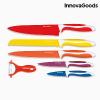 InnovaGoods Set of Ceramic Coated Knives with Peeler 6 pcs