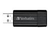 Clé USB 4GB Verbatim PinStripe Noir - Sous Blister