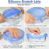 Silicone Stretch Lids, Reusable 6pack