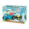 Ecoiffier 2 in 1 Ride-On Tractor with Trailer and Lawn Mower