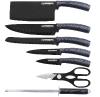 8 Pieces Knife Set with Stand - Carbon
