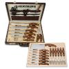 Herzberg-25 Pieces Knife and Cutlery Set with Attache Case