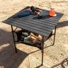 FOLDING CAMPING TABLE WITH BASKET AND COVER FOLBLE