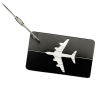 Aircraft Luggage Tags Available color : BLACK