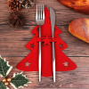 6pcs, Christmas Tree Cutlery Holder