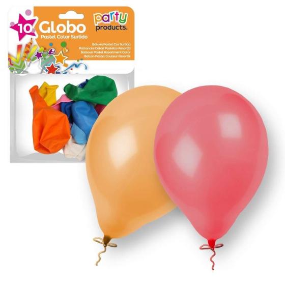 10 pastel assortment color balloon 23cm