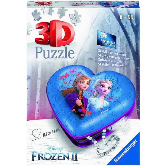 RAVENSBURGER Frozen 2, Heart Shaped 3D Puzzle