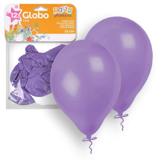 12 purple balloon 23cm