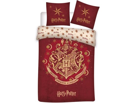 HARRY POTTER - Duvet Cover 140x200cm - Hogwarts RED 100% Coton