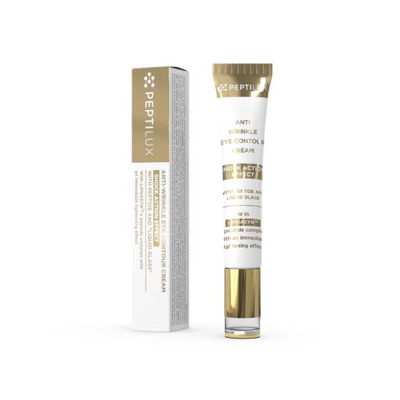 Anti-wrinkle 'shock action' eye contour cream with LIPHASYN&#x00002122;