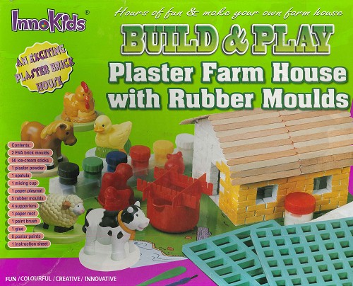 Construire et jouer - maison de ferme en plâtre