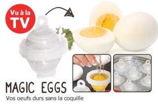 Eierkocher hart gekochte Eier ohne Schale