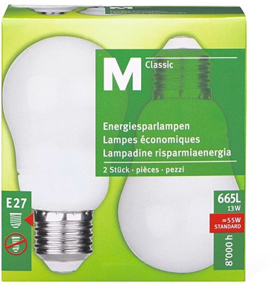 M-Classic Lampes économiques 13W E27