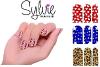 Sylvie Nails 72 pièces stickers ongles