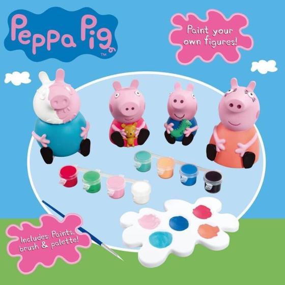 ​Peppa Pig Figurines en plâtre à peindre