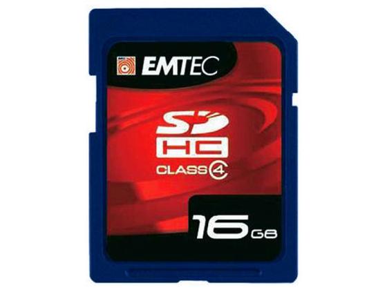 EMTEC - Carte mémoire SDHC 16GB CL4 sous Blister