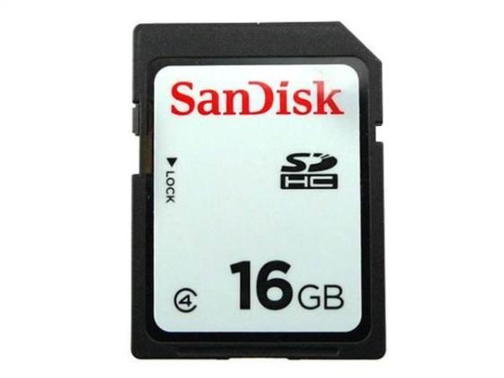 SDHC 16GB Sandisk CL4 Bulk/Minicase (Weiss/White)